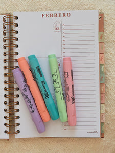 Marcatextos pastel 5 pzs